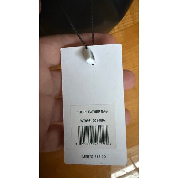 Jason Wu Black Tulip Leather Bucket Bag NWT - Picture 6 of 9